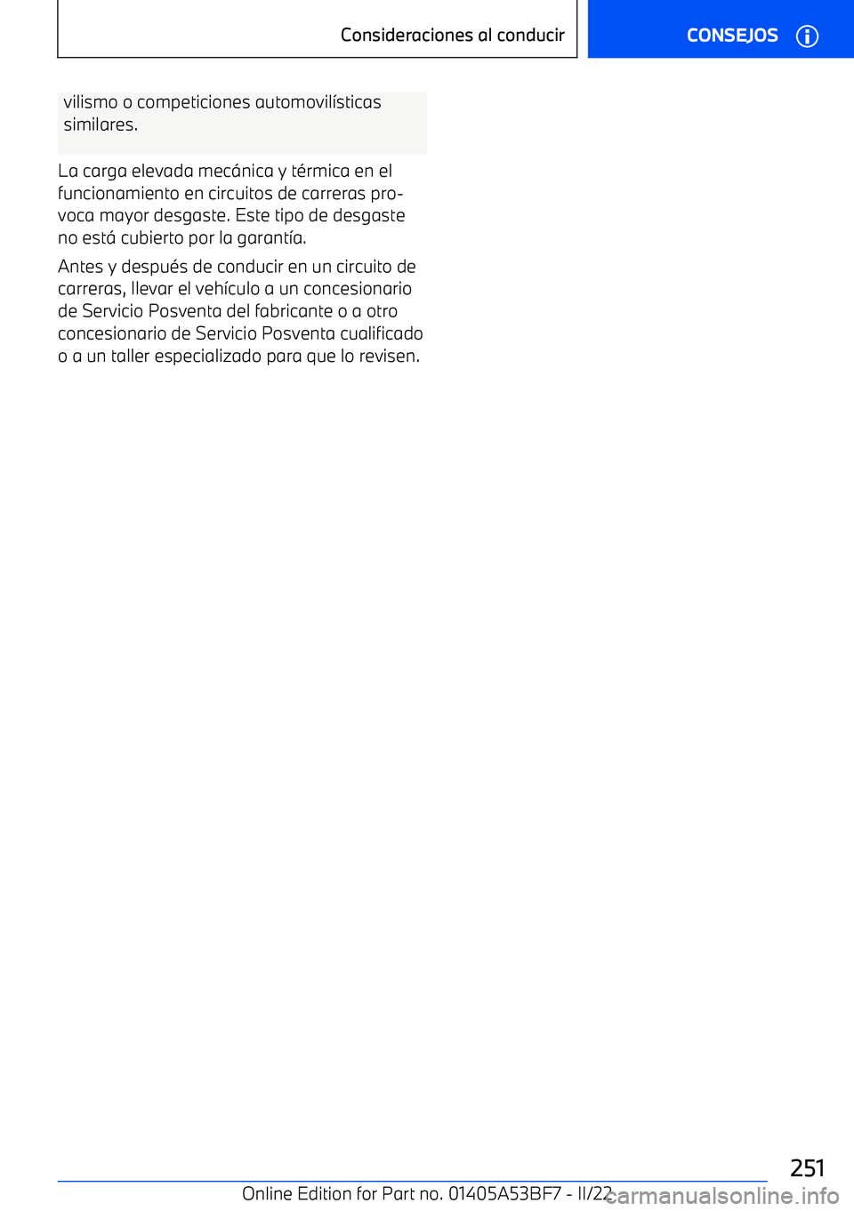 BMW X1 2022  Manuales de Empleo (in Spanish) vilismo o competiciones automovil