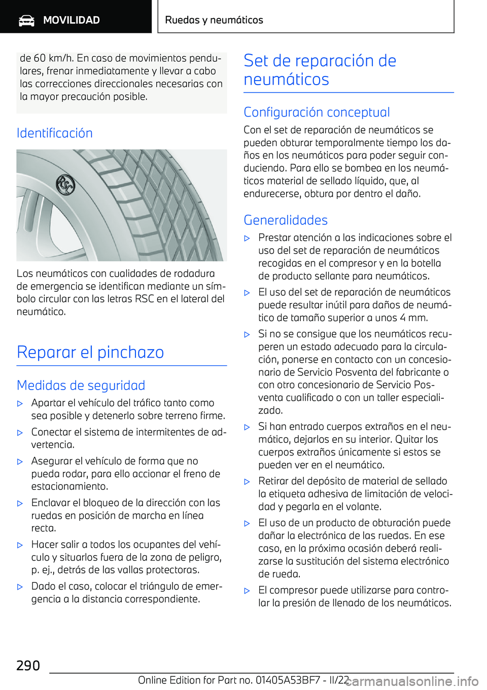BMW X1 2022  Manuales de Empleo (in Spanish) de 60 km/h. En caso de movimientos pendu