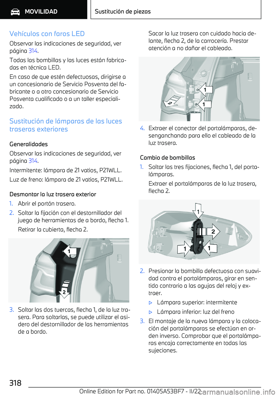 BMW X1 2022  Manuales de Empleo (in Spanish) Veh