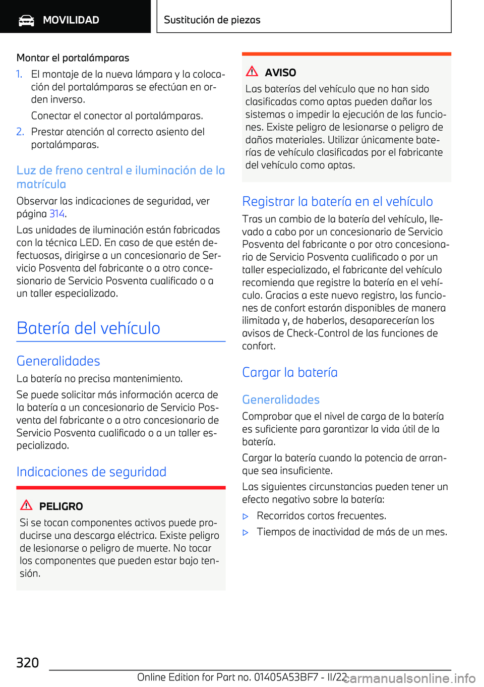 BMW X1 2022  Manuales de Empleo (in Spanish) Montar el portal