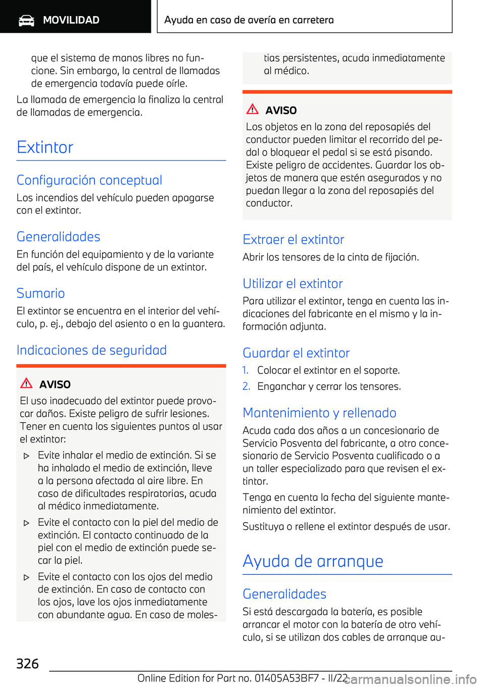 BMW X1 2022  Manuales de Empleo (in Spanish) que el sistema de manos libres no fun