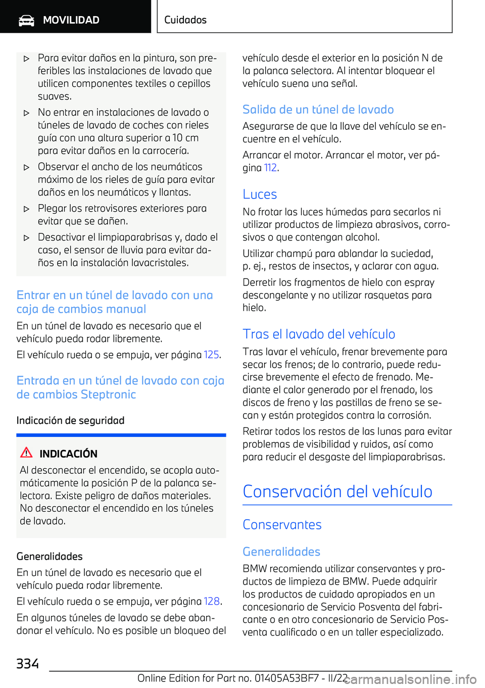 BMW X1 2022  Manuales de Empleo (in Spanish) 