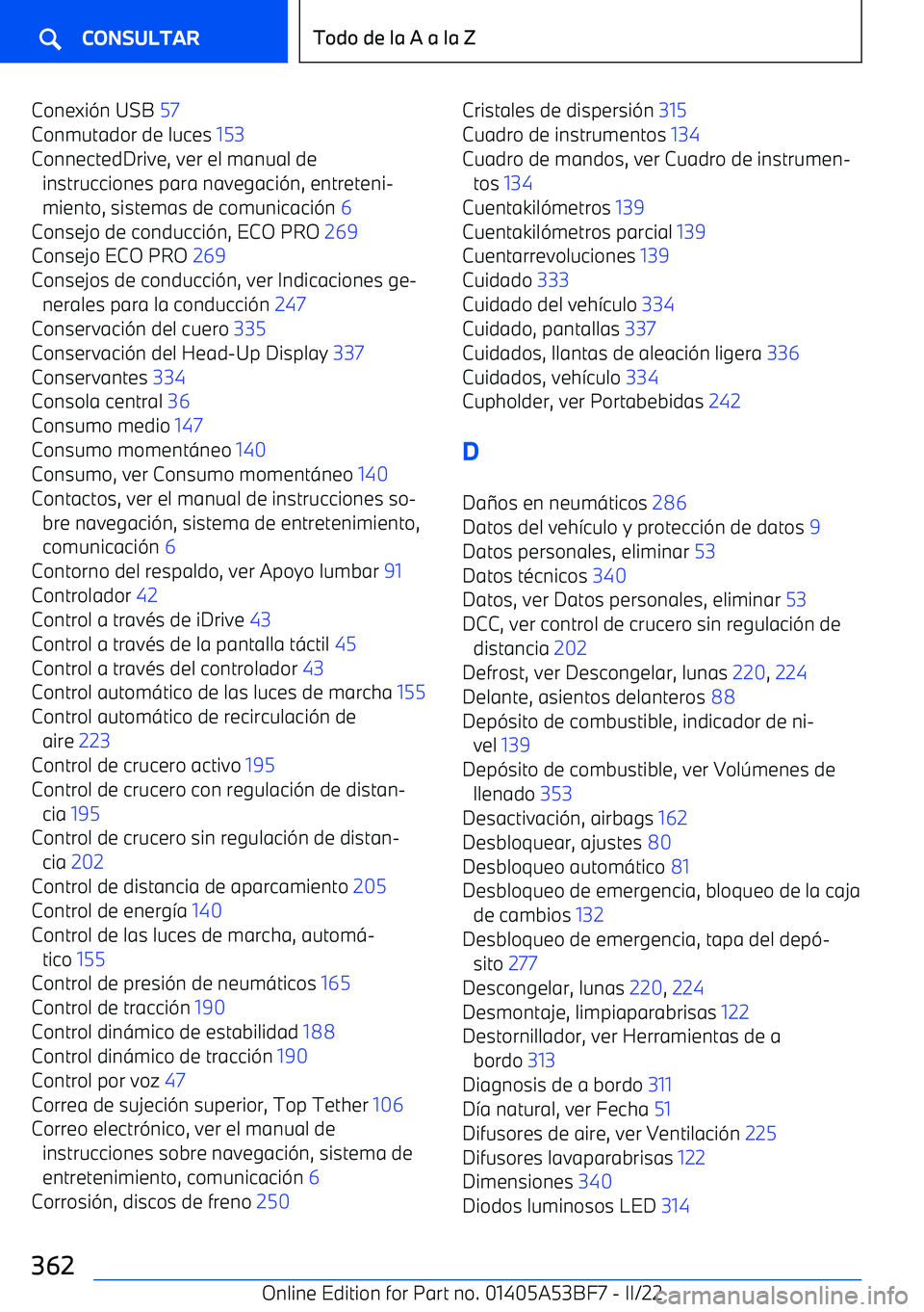 BMW X1 2022  Manuales de Empleo (in Spanish) Conexi