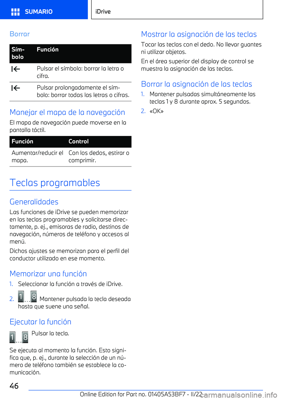 BMW X1 2022  Manuales de Empleo (in Spanish) BorrarS