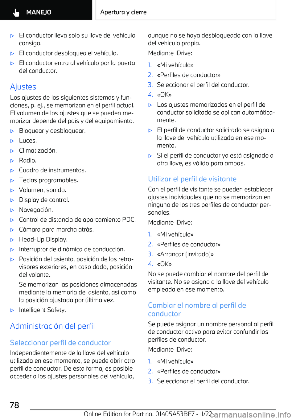 BMW X1 2022  Manuales de Empleo (in Spanish) 