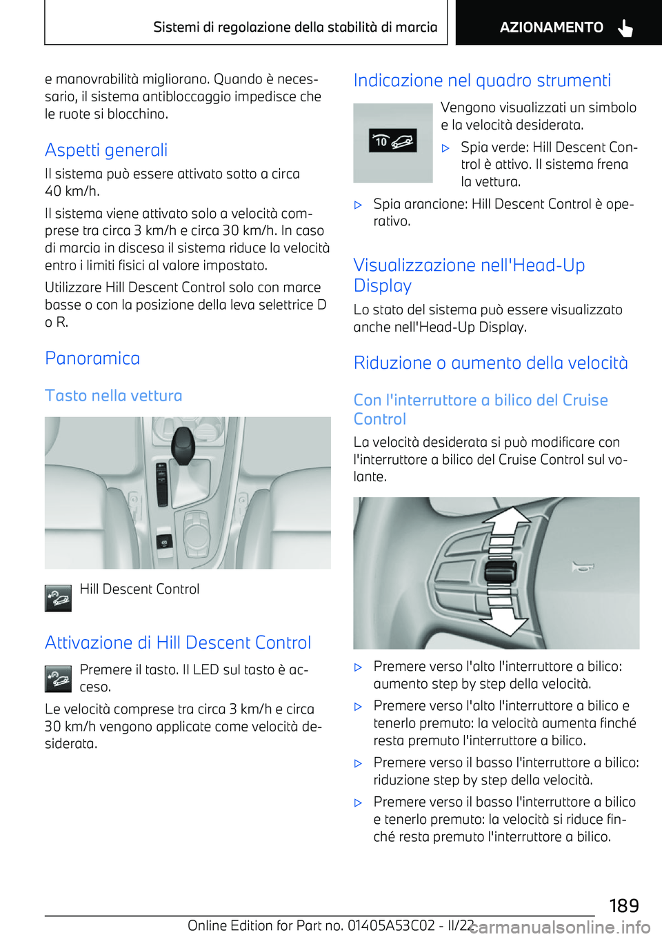 BMW X1 2022  Libretti Di Uso E manutenzione (in Italian) e manovrabilit