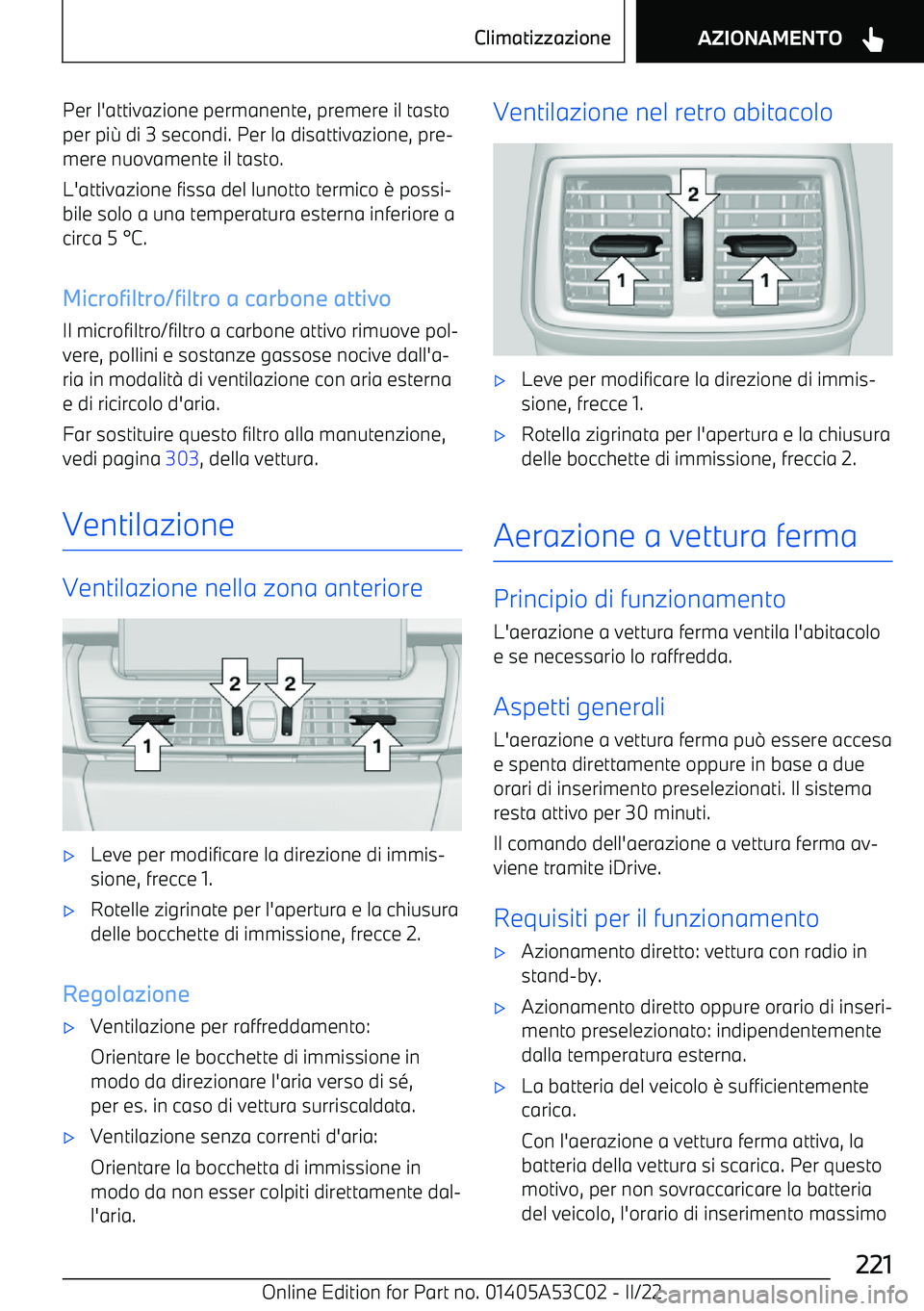BMW X1 2022  Libretti Di Uso E manutenzione (in Italian) Per l