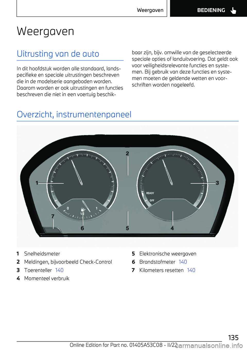 BMW X1 2022  Instructieboekjes (in Dutch) WeergavenUitrusting van de auto
In dit hoofdstuk worden alle standaard, lands