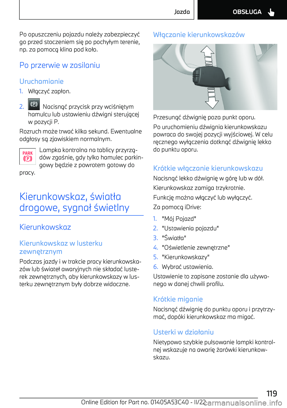 BMW X1 2022  Instrukcja obsługi (in Polish) Po opuszczeniu pojazdu nale