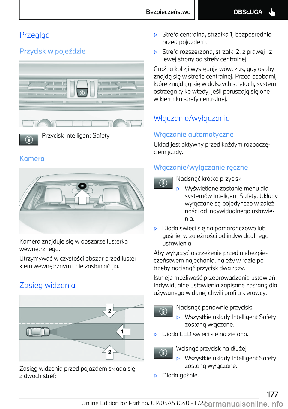 BMW X1 2022  Instrukcja obsługi (in Polish) Przegl