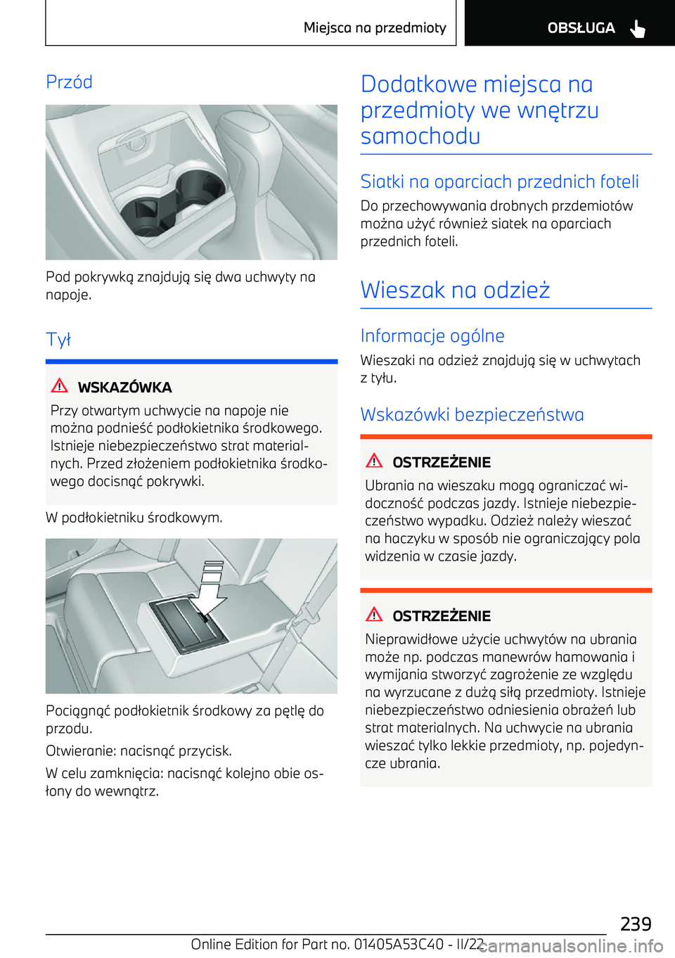 BMW X1 2022  Instrukcja obsługi (in Polish) Prz