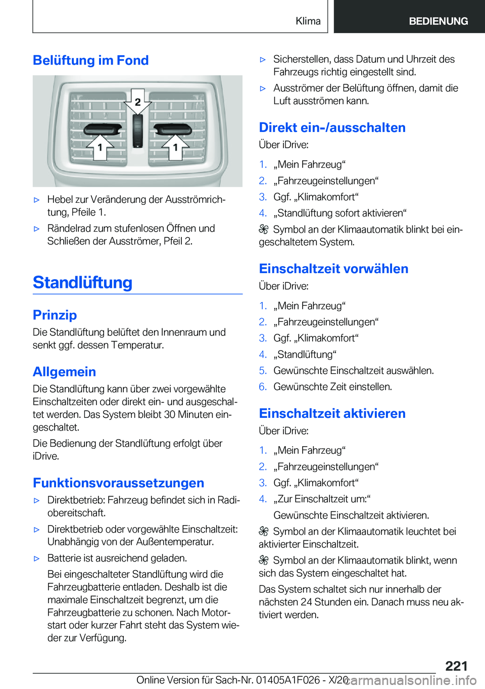 BMW X1 2021  Betriebsanleitungen (in German) �B�e�l�