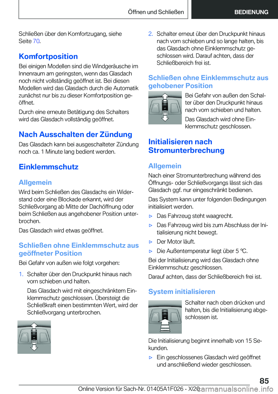 BMW X1 2021  Betriebsanleitungen (in German) �S�c�h�l�i�e�