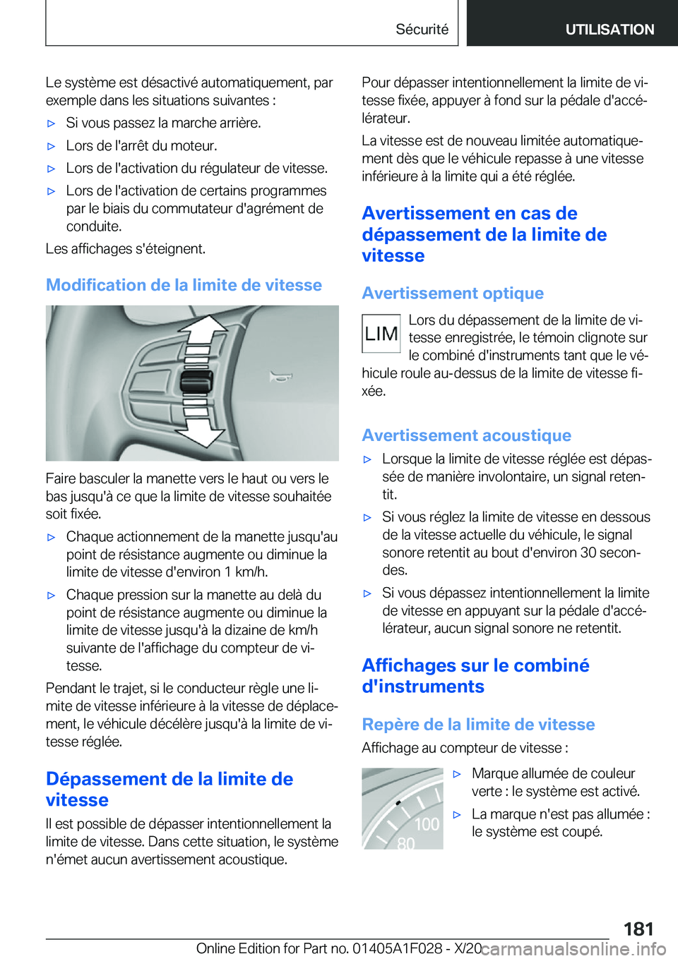 BMW X1 2021  Notices Demploi (in French) �L�e��s�y�s�t�è�m�e��e�s�t��d�é�s�a�c�t�i�v�é��a�u�t�o�m�a�t�i�q�u�e�m�e�n�t�,��p�a�r�e�x�e�m�p�l�e��d�a�n�s��l�e�s��s�i�t�u�a�t�i�o�n�s��s�u�i�v�a�n�t�e�s��:'x�S�i��v�o�u�s��p�a�s�