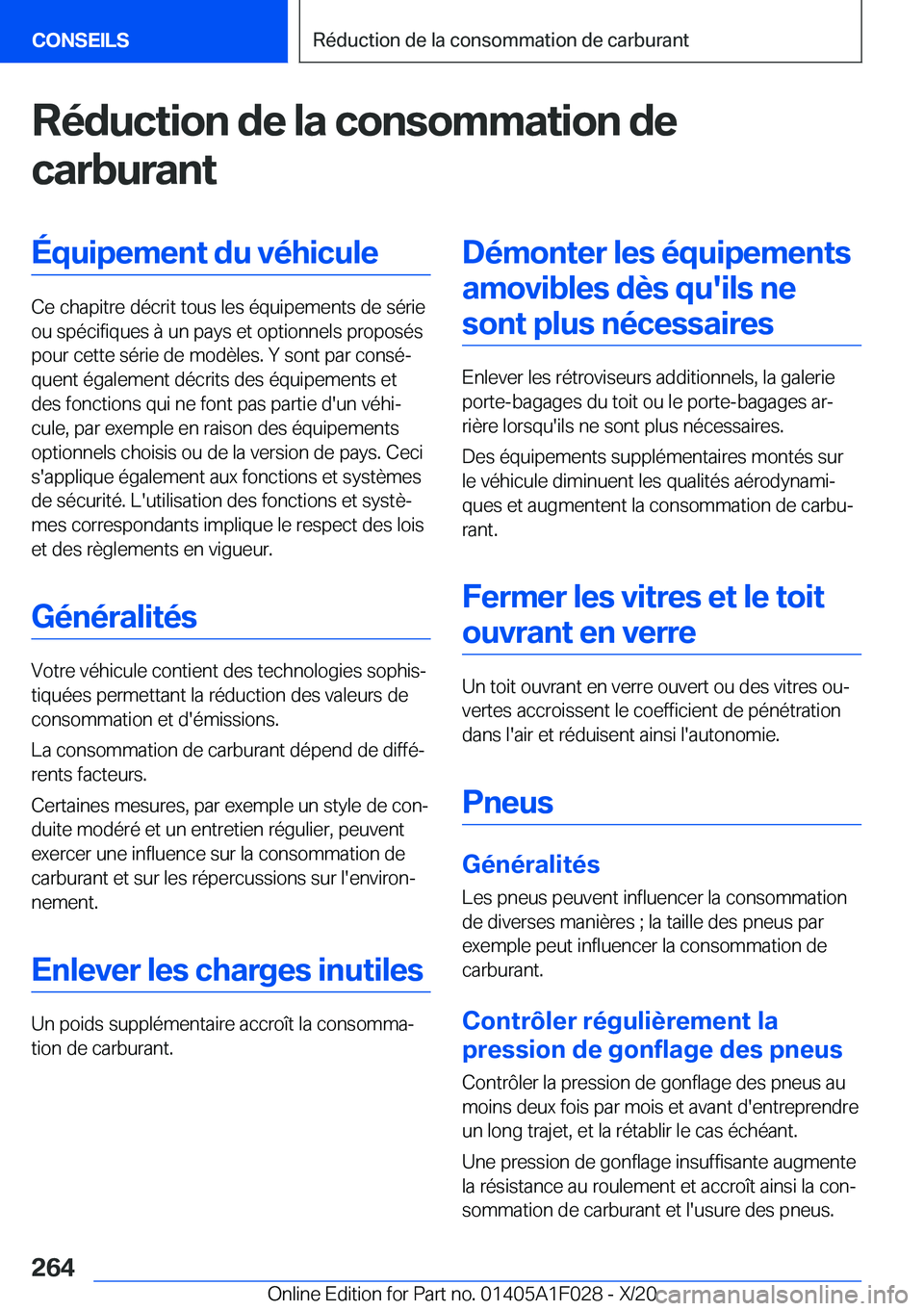 BMW X1 2021  Notices Demploi (in French) �R�é�d�u�c�t�i�o�n��d�e��l�a��c�o�n�s�o�m�m�a�t�i�o�n��d�e
�c�a�r�b�u�r�a�n�t�É�q�u�i�p�e�m�e�n�t��d�u��v�é�h�i�c�u�l�e
�C�e��c�h�a�p�i�t�r�e��d�é�c�r�i�t��t�o�u�s��l�e�s��é�q�u�i�p�e�