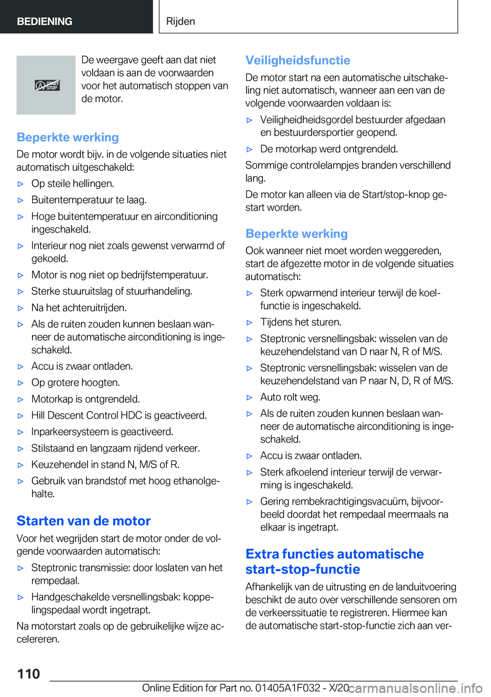 BMW X1 2021  Instructieboekjes (in Dutch) �D�e��w�e�e�r�g�a�v�e��g�e�e�f�t��a�a�n��d�a�t��n�i�e�t
�v�o�l�d�a�a�n��i�s��a�a�n��d�e��v�o�o�r�w�a�a�r�d�e�n
�v�o�o�r��h�e�t��a�u�t�o�m�a�t�i�s�c�h��s�t�o�p�p�e�n��v�a�n
�d�e��m�o�t�o�