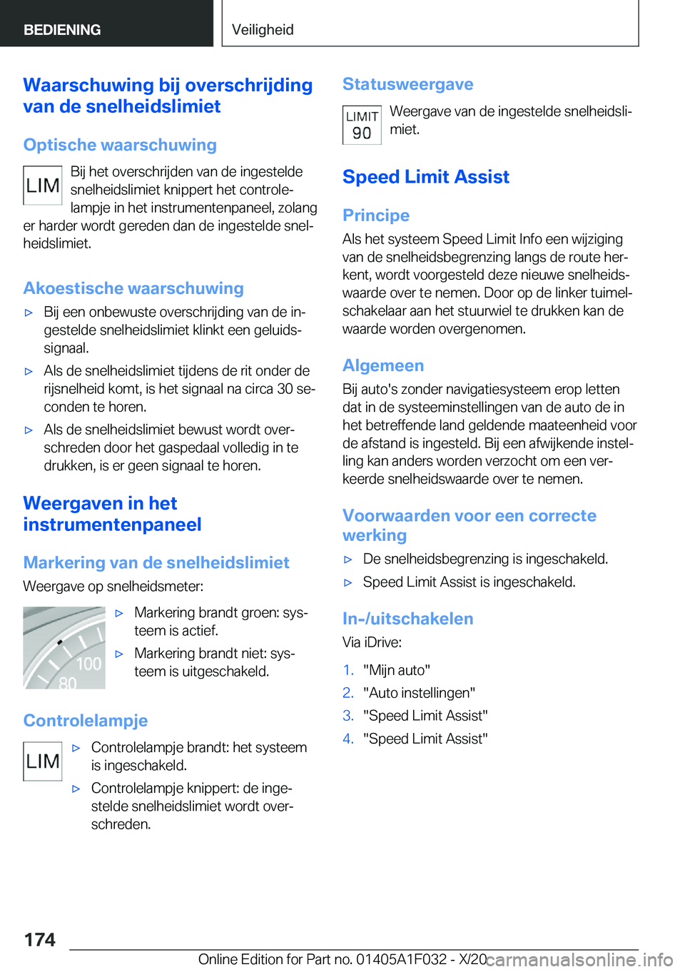 BMW X1 2021  Instructieboekjes (in Dutch) �W�a�a�r�s�c�h�u�w�i�n�g��b�i�j��o�v�e�r�s�c�h�r�i�j�d�i�n�g
�v�a�n��d�e��s�n�e�l�h�e�i�d�s�l�i�m�i�e�t
�O�p�t�i�s�c�h�e��w�a�a�r�s�c�h�u�w�i�n�g �B�i�j��h�e�t��o�v�e�r�s�c�h�r�i�j�d�e�n��v�a�