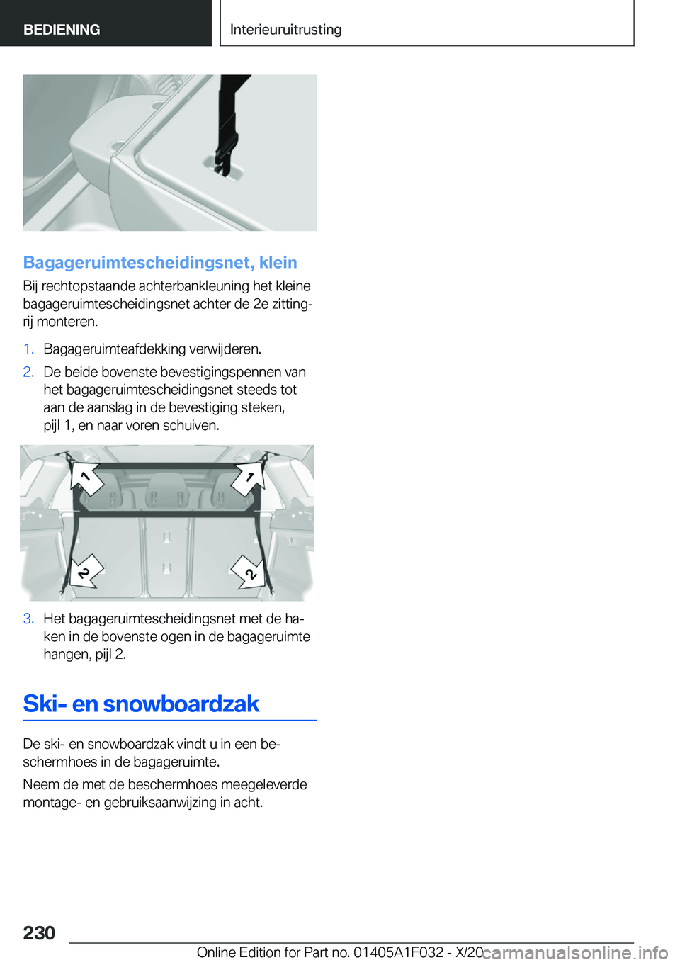 BMW X1 2021  Instructieboekjes (in Dutch) �B�a�g�a�g�e�r�u�i�m�t�e�s�c�h�e�i�d�i�n�g�s�n�e�t�,��k�l�e�i�n�B�i�j��r�e�c�h�t�o�p�s�t�a�a�n�d�e��a�c�h�t�e�r�b�a�n�k�l�e�u�n�i�n�g��h�e�t��k�l�e�i�n�e
�b�a�g�a�g�e�r�u�i�m�t�e�s�c�h�e�i�d�i�n�