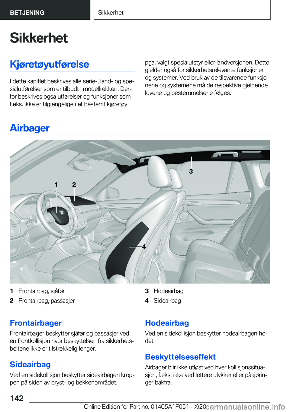 BMW X1 2021  InstruksjonsbØker (in Norwegian) �S�i�k�k�e�r�h�e�t�K�j�