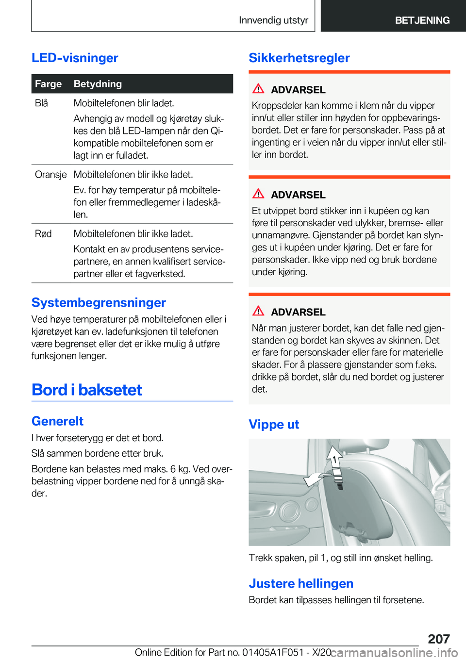 BMW X1 2021  InstruksjonsbØker (in Norwegian) �L�E�D�-�v�i�s�n�i�n�g�e�r�F�a�r�g�e�B�e�t�y�d�n�i�n�g�B�l�å�M�o�b�i�l�t�e�l�e�f�o�n�e�n��b�l�i�r��l�a�d�e�t�.
�A�v�h�e�n�g�i�g��a�v��m�o�d�e�l�l��o�g��k�j�