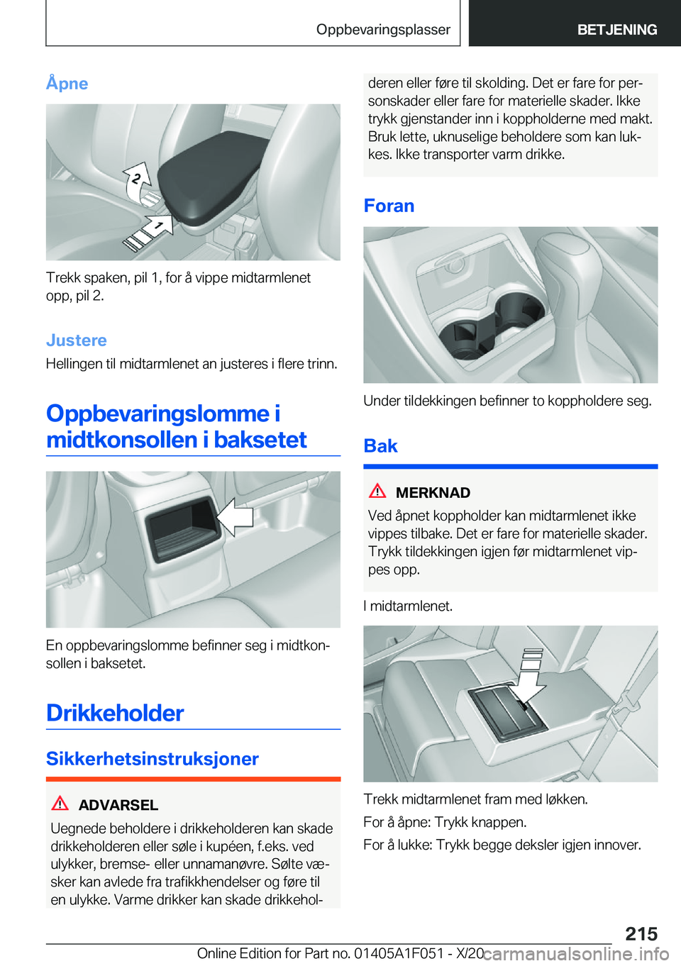 BMW X1 2021  InstruksjonsbØker (in Norwegian) �