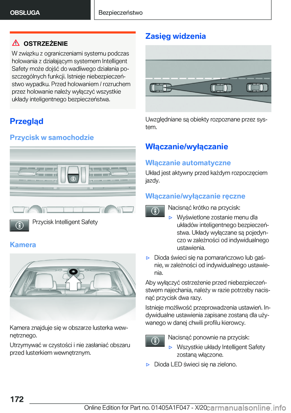 BMW X1 2021  Instrukcja obsługi (in Polish) �O�S�T�R�Z�E8�E�N�I�E
�W��z�w�i�