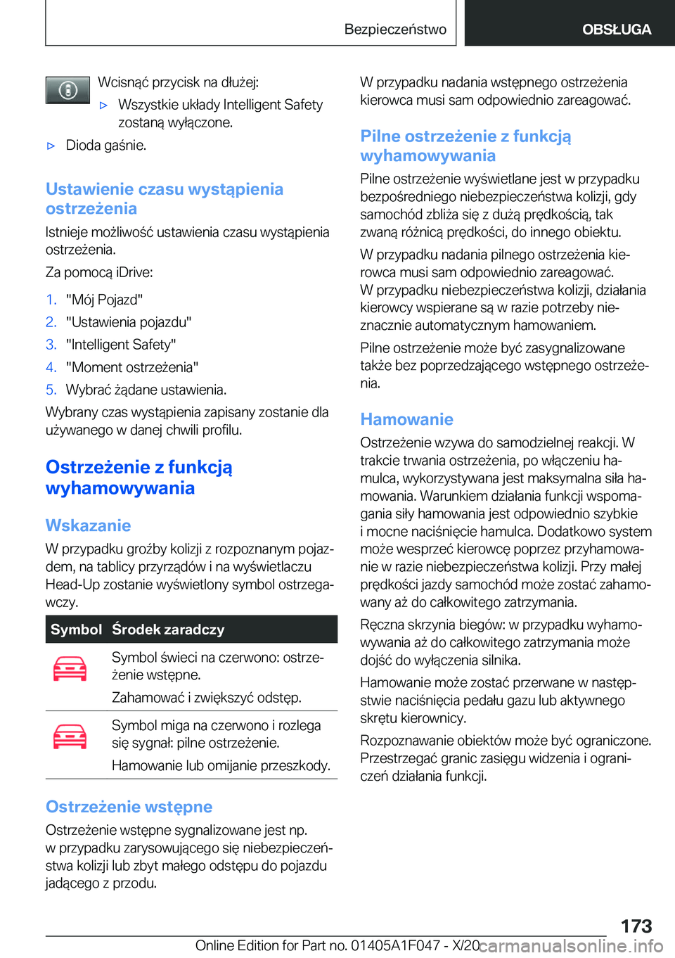 BMW X1 2021  Instrukcja obsługi (in Polish) �W�c�i�s�n�