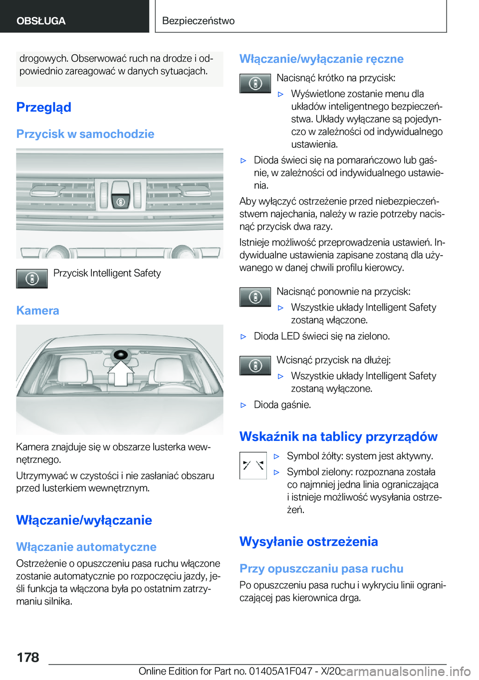 BMW X1 2021  Instrukcja obsługi (in Polish) �d�r�o�g�o�w�y�c�h�.��O�b�s�e�r�w�o�w�a�