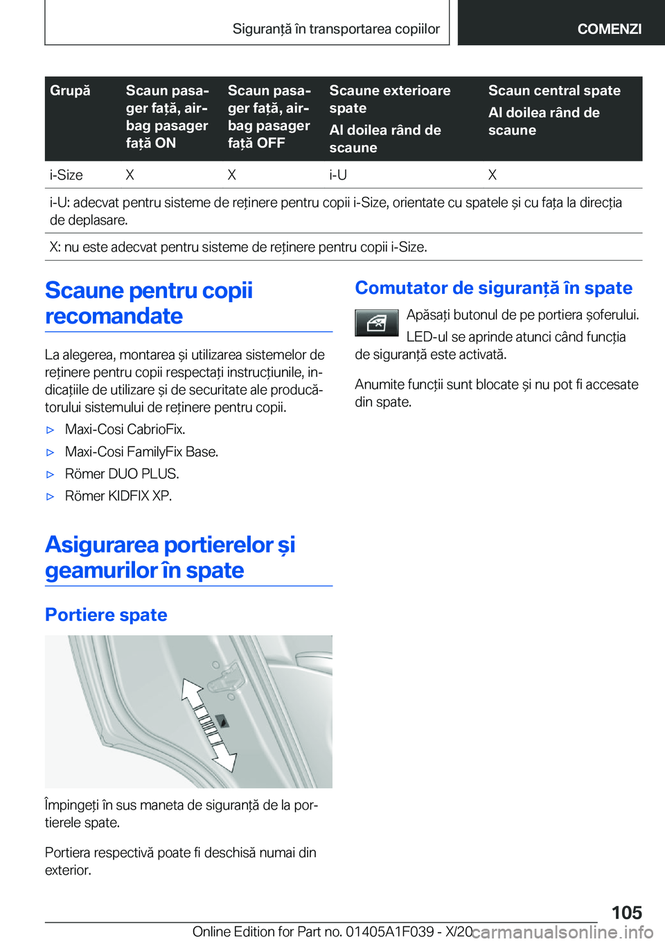 BMW X1 2021  Ghiduri De Utilizare (in Romanian) �G�r�u�p�