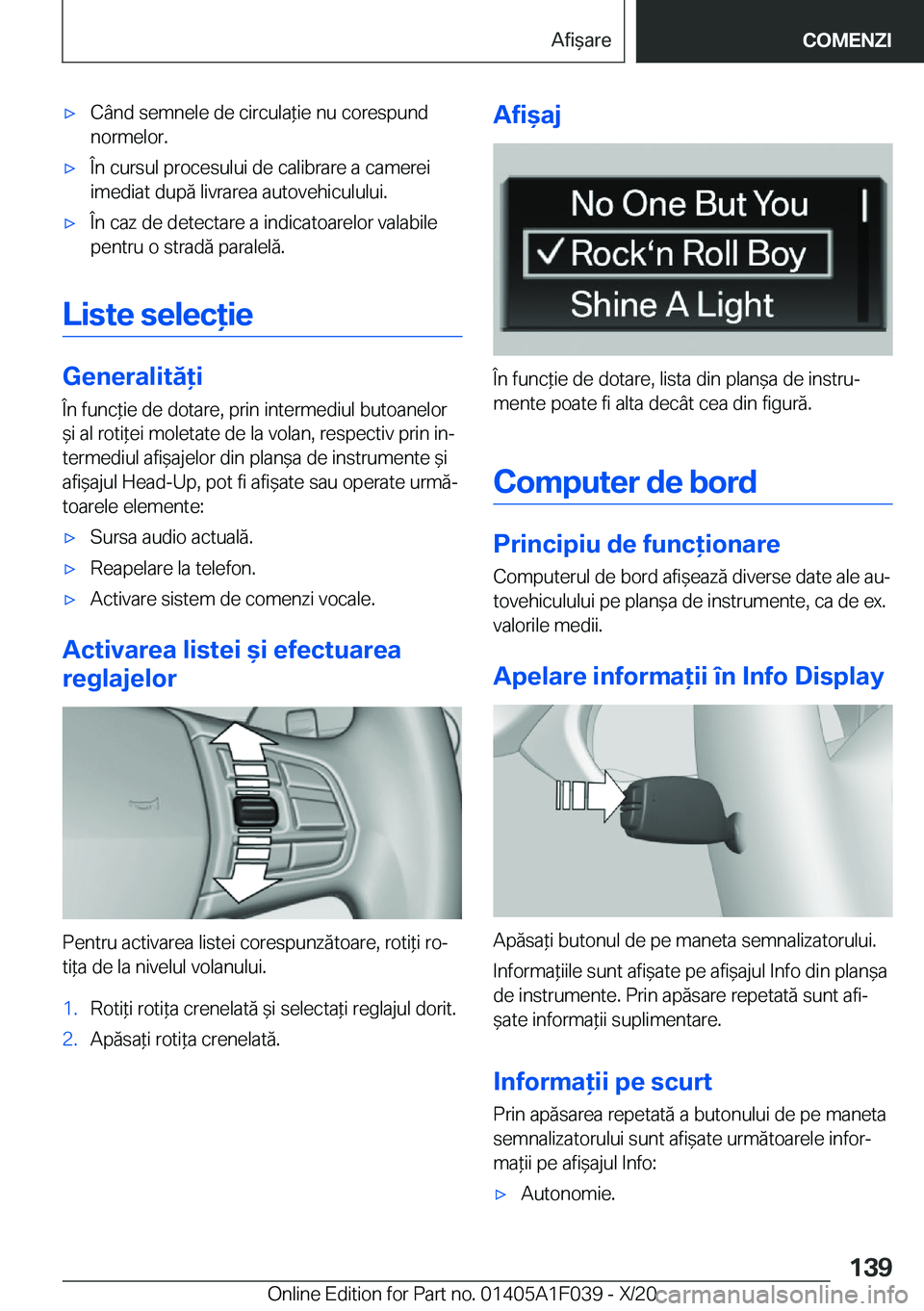 BMW X1 2021  Ghiduri De Utilizare (in Romanian) 'x�C�