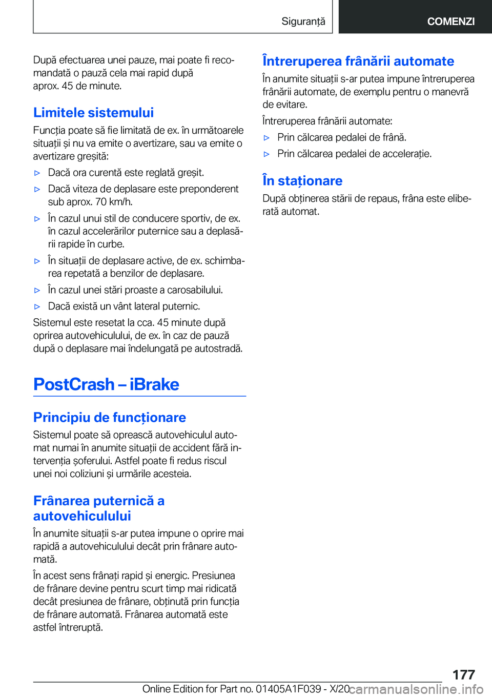 BMW X1 2021  Ghiduri De Utilizare (in Romanian) �D�u�p�