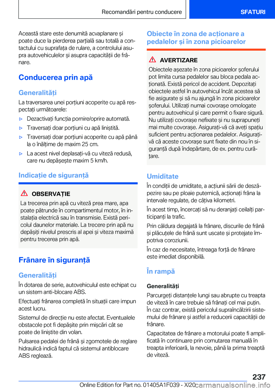 BMW X1 2021  Ghiduri De Utilizare (in Romanian) �A�c�e�a�s�t�