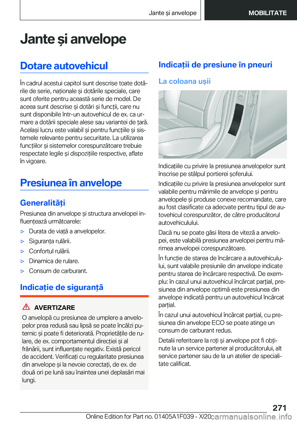 BMW X1 2021  Ghiduri De Utilizare (in Romanian) �J�a�n�t�e�&�i��a�n�v�e�l�o�p�e�D�o�t�a�r�e��a�u�t�o�v�e�h�i�c�u�l
�