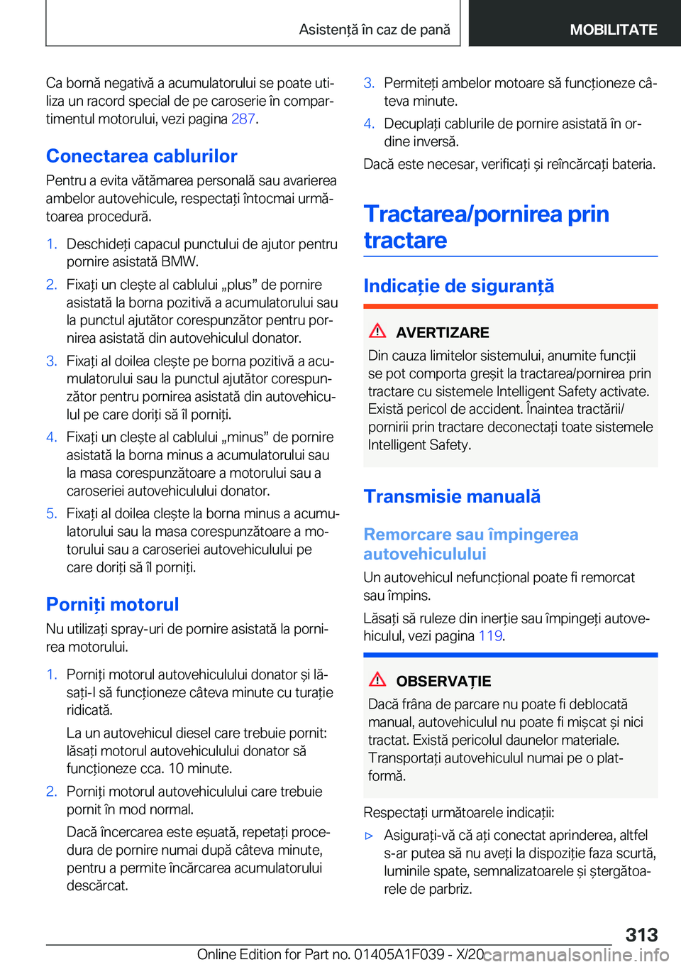 BMW X1 2021  Ghiduri De Utilizare (in Romanian) �C�a��b�o�r�n�