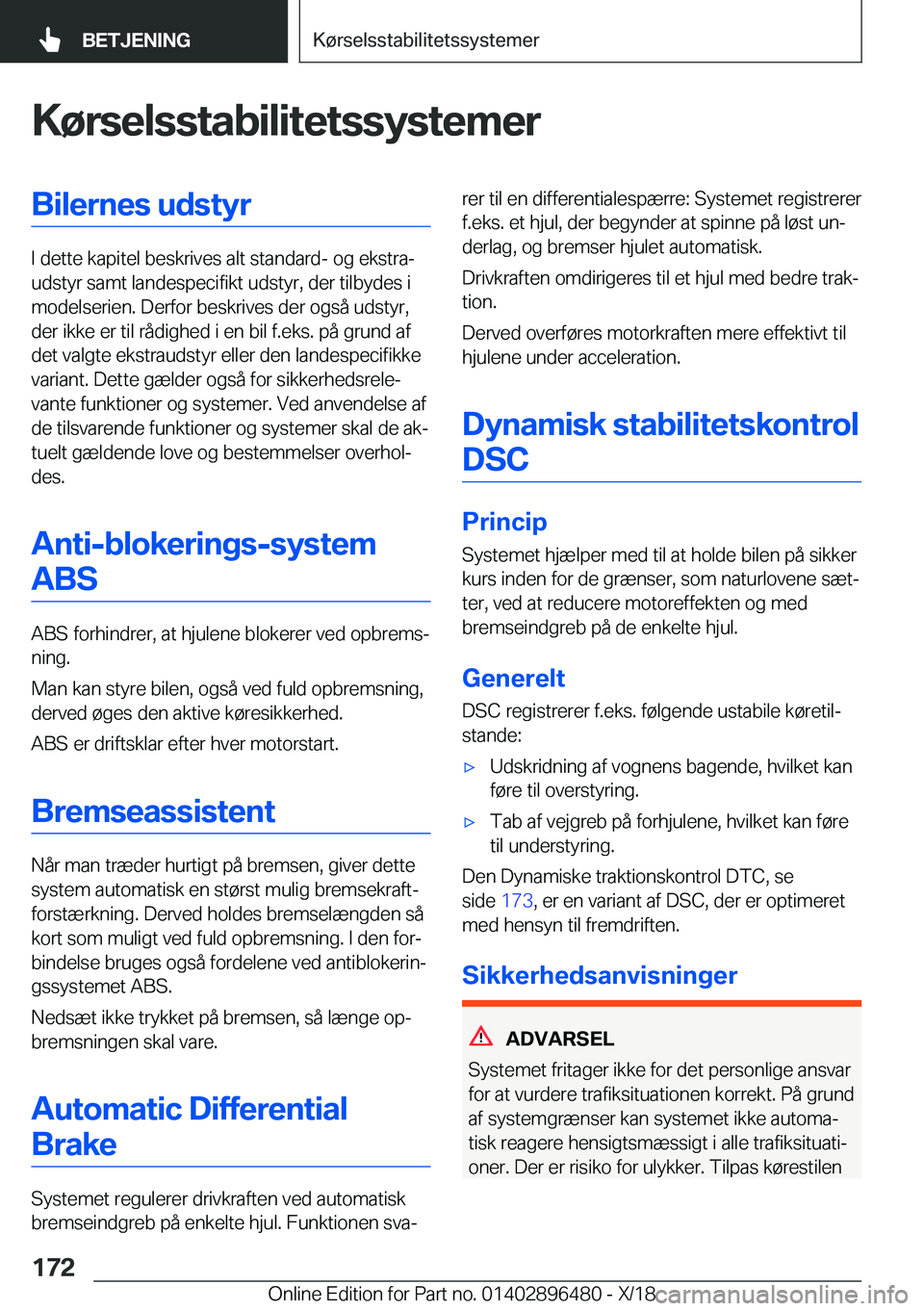 BMW X1 2019  InstruktionsbØger (in Danish) �K�
