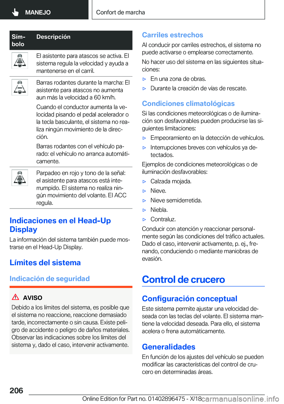 BMW X1 2019  Manuales de Empleo (in Spanish) �S�