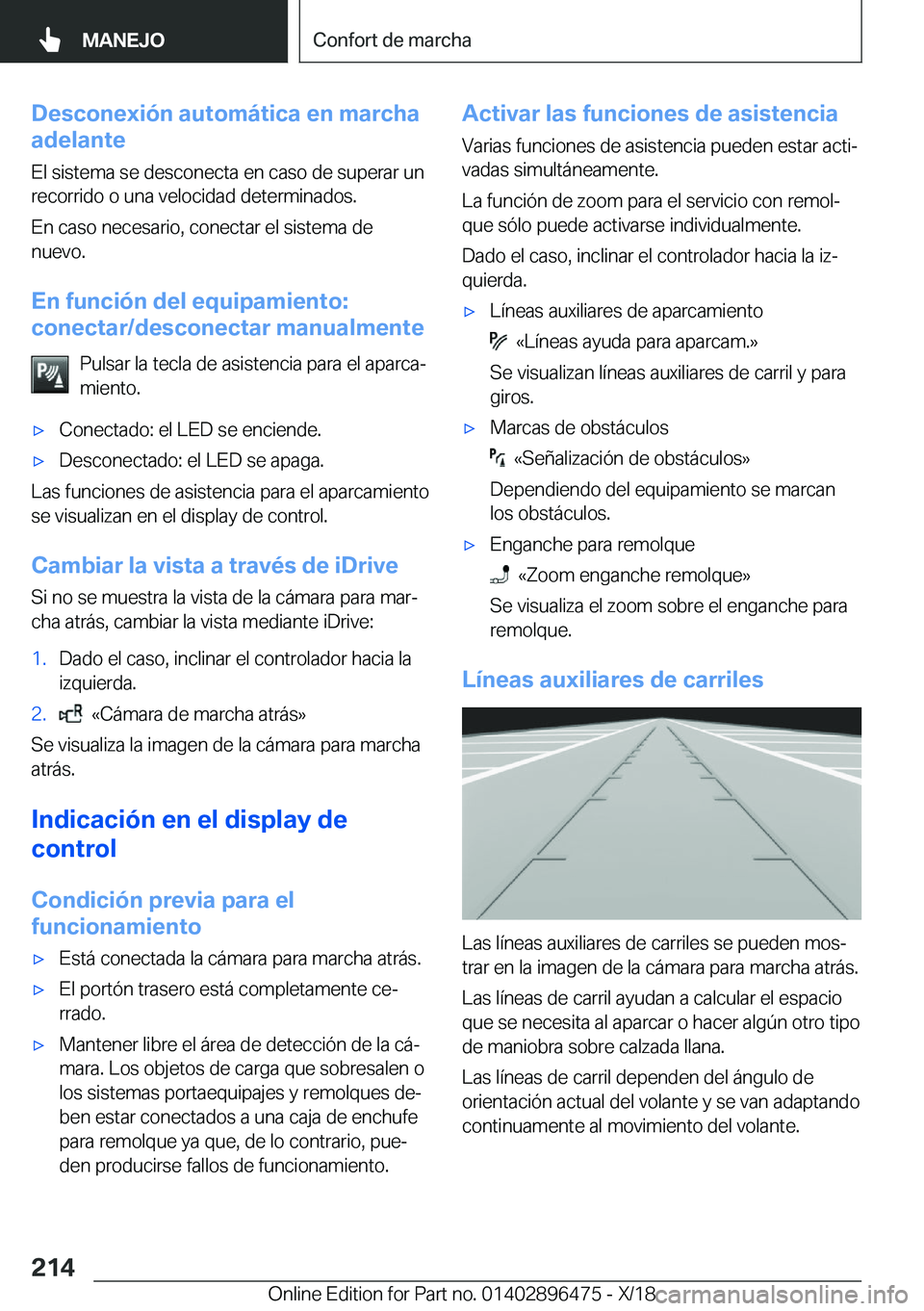 BMW X1 2019  Manuales de Empleo (in Spanish) �D�e�s�c�o�n�e�x�i�