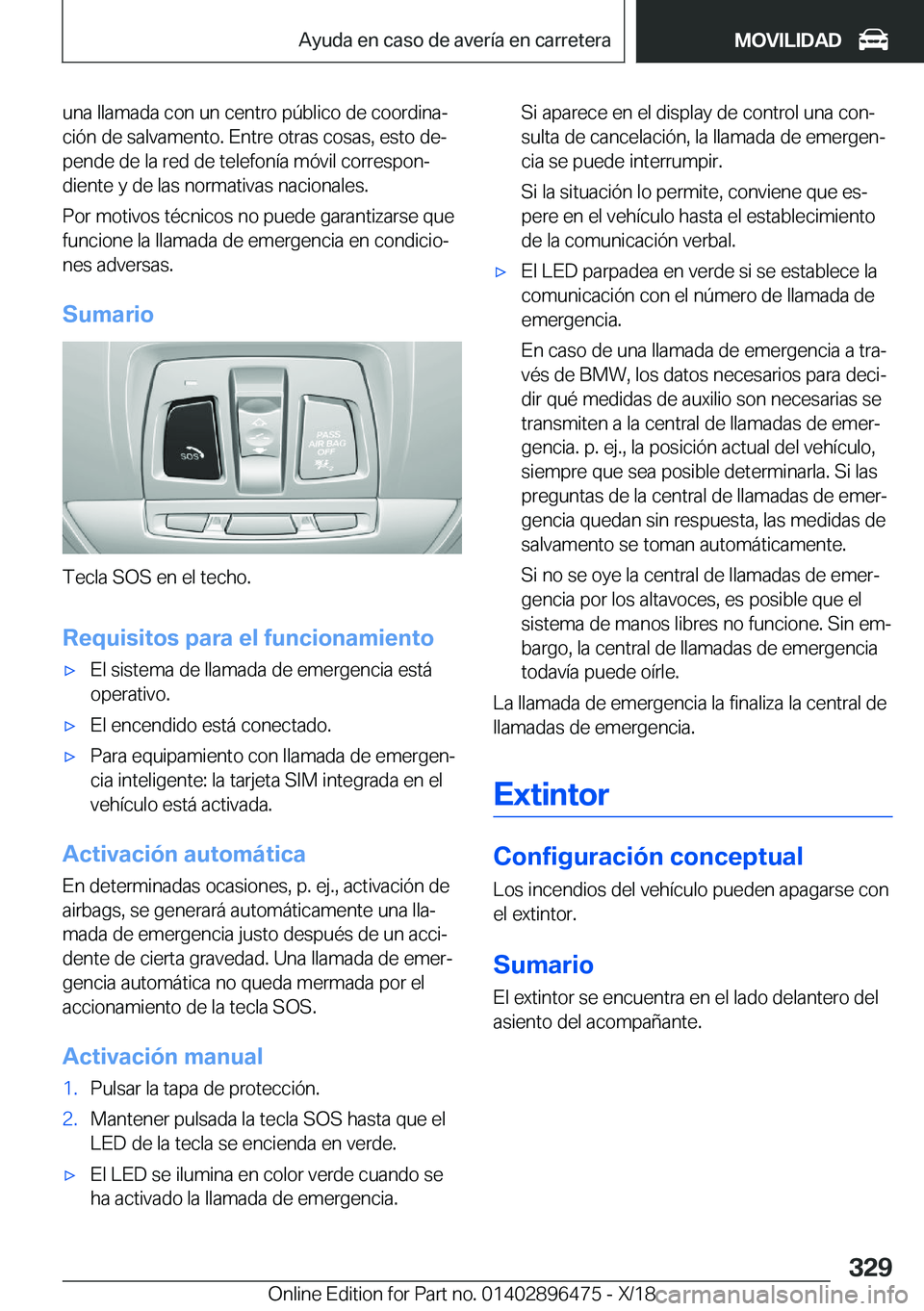 BMW X1 2019  Manuales de Empleo (in Spanish) �u�n�a��l�l�a�m�a�d�a��c�o�n��u�n��c�e�n�t�r�o��p�