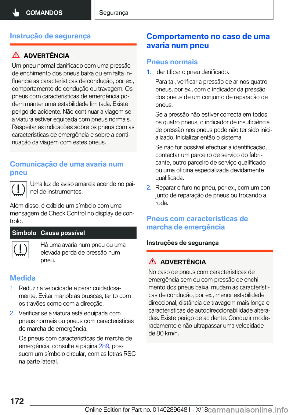 BMW X1 2019  Manual do condutor (in Portuguese) �I�n�s�t�r�u�