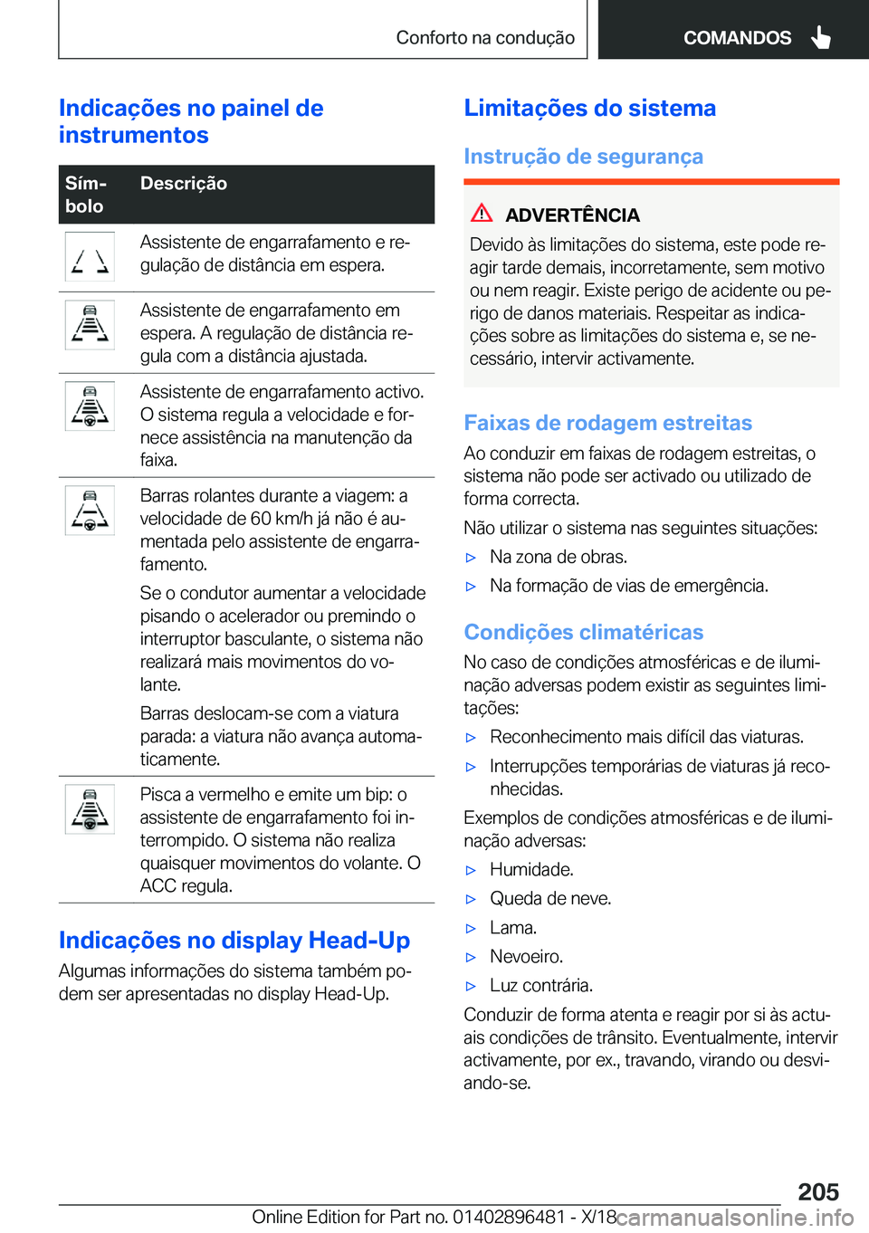 BMW X1 2019  Manual do condutor (in Portuguese) �I�n�d�i�c�a�