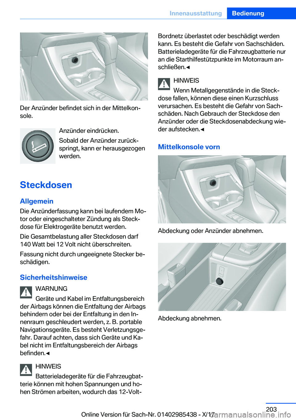 BMW X1 2018  Betriebsanleitungen (in German) �D�e�r� �A�n�z�