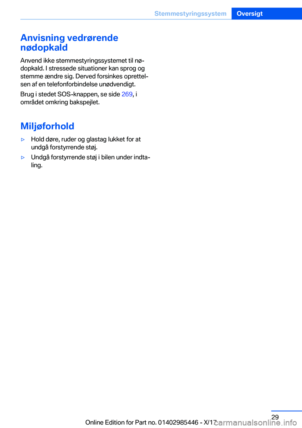 BMW X1 2018  InstruktionsbØger (in Danish) �A�n�v�i�s�n�i�n�g��v�e�d�r�
