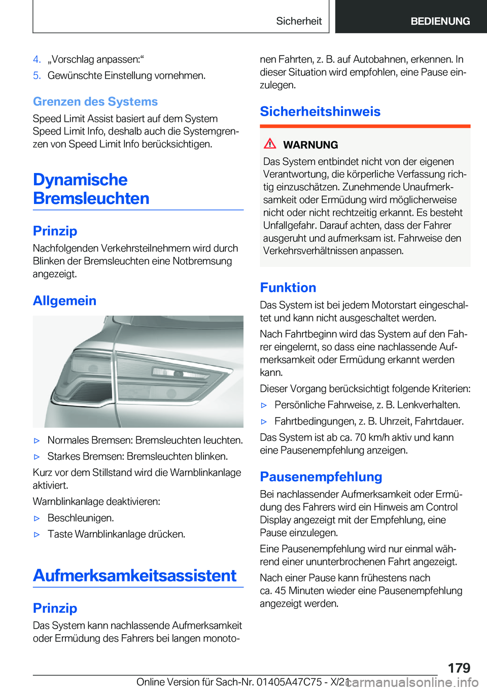 BMW X2 2022  Betriebsanleitungen (in German) �4�.x�V�o�r�s�c�h�l�a�g��a�n�p�a�s�s�e�n�:v�5�.�G�e�w�