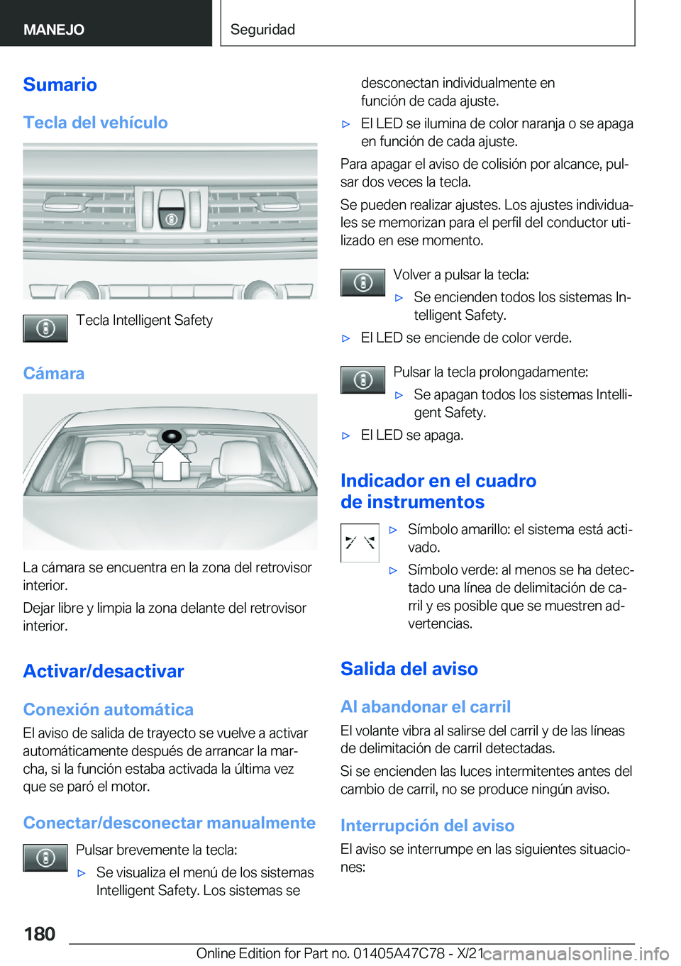 BMW X2 2022  Manuales de Empleo (in Spanish) �S�u�m�a�r�i�o�T�e�c�l�a��d�e�l��v�e�h�