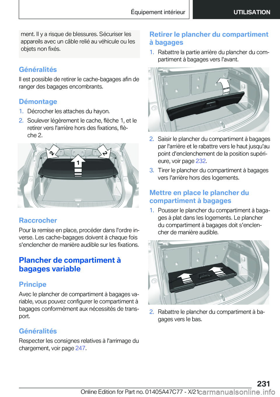 BMW X2 2022  Notices Demploi (in French) �m�e�n�t�.��I�l��y��a��r�i�s�q�u�e��d�e��b�l�e�s�s�u�r�e�s�.��S�é�c�u�r�i�s�e�r��l�e�s
�a�p�p�a�r�e�i�l�s��a�v�e�c��u�n��c�