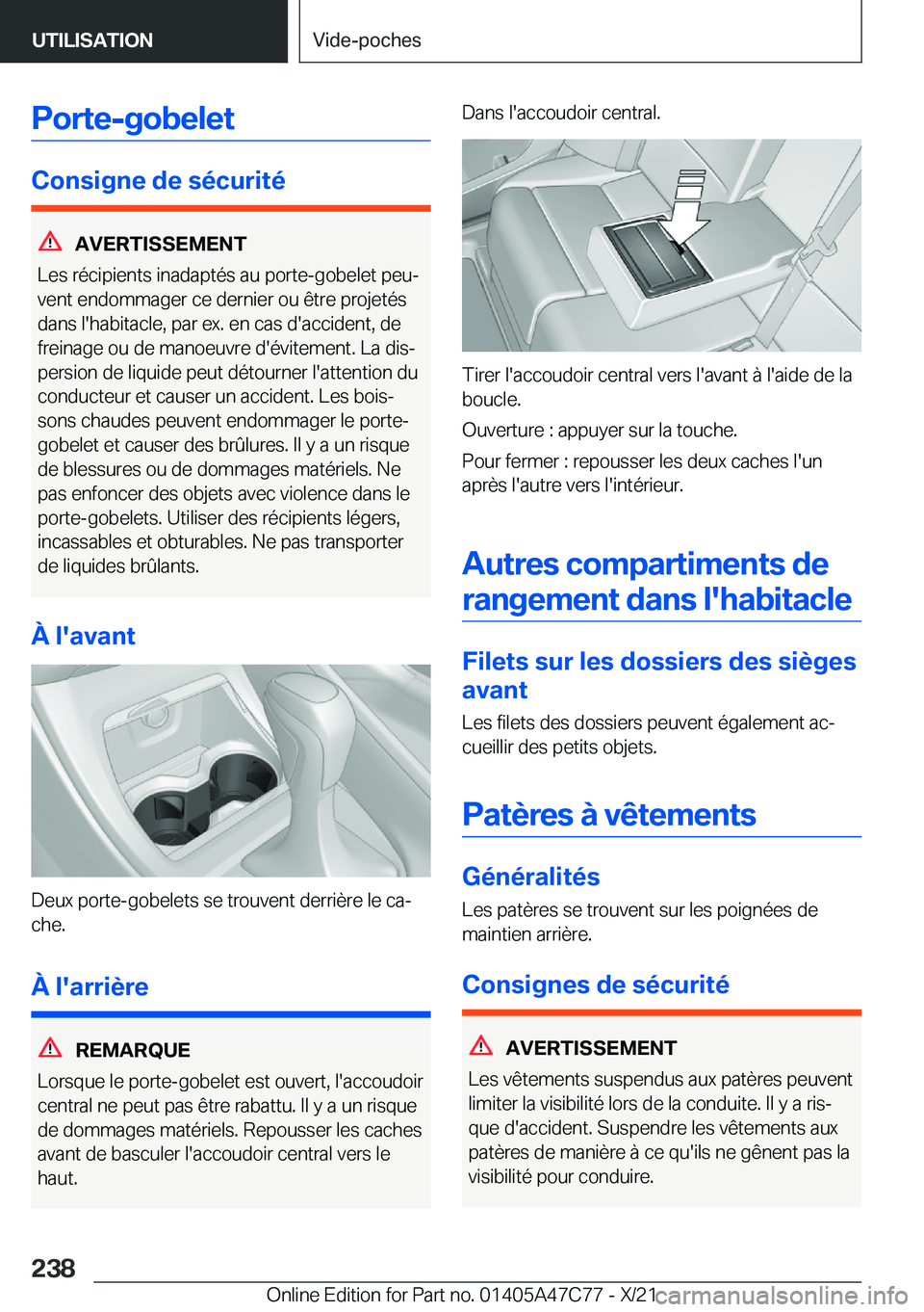 BMW X2 2022  Notices Demploi (in French) �P�o�r�t�e�-�g�o�b�e�l�e�t
�C�o�n�s�i�g�n�e��d�e��s�é�c�u�r�i�t�é
�A�V�E�R�T�I�S�S�E�M�E�N�T
�L�e�s��r�é�c�i�p�i�e�n�t�s��i�n�a�d�a�p�t�é�s��a�u��p�o�r�t�e�-�g�o�b�e�l�e�t��p�e�uj
�v�e�n�t