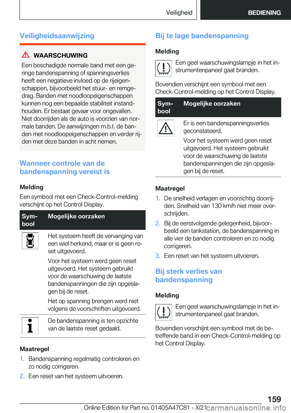 BMW X2 2022  Instructieboekjes (in Dutch) �V�e�i�l�i�g�h�e�i�d�s�a�a�n�w�i�j�z�i�n�g
�W�A�A�R�S�C�H�U�W�I�N�G
�E�e�n��b�e�s�c�h�a�d�i�g�d�e��n�o�r�m�a�l�e��b�a�n�d��m�e�t��e�e�n��g�ej
�r�i�n�g�e��b�a�n�d�e�n�s�p�a�n�n�i�n�g��o�f��s�