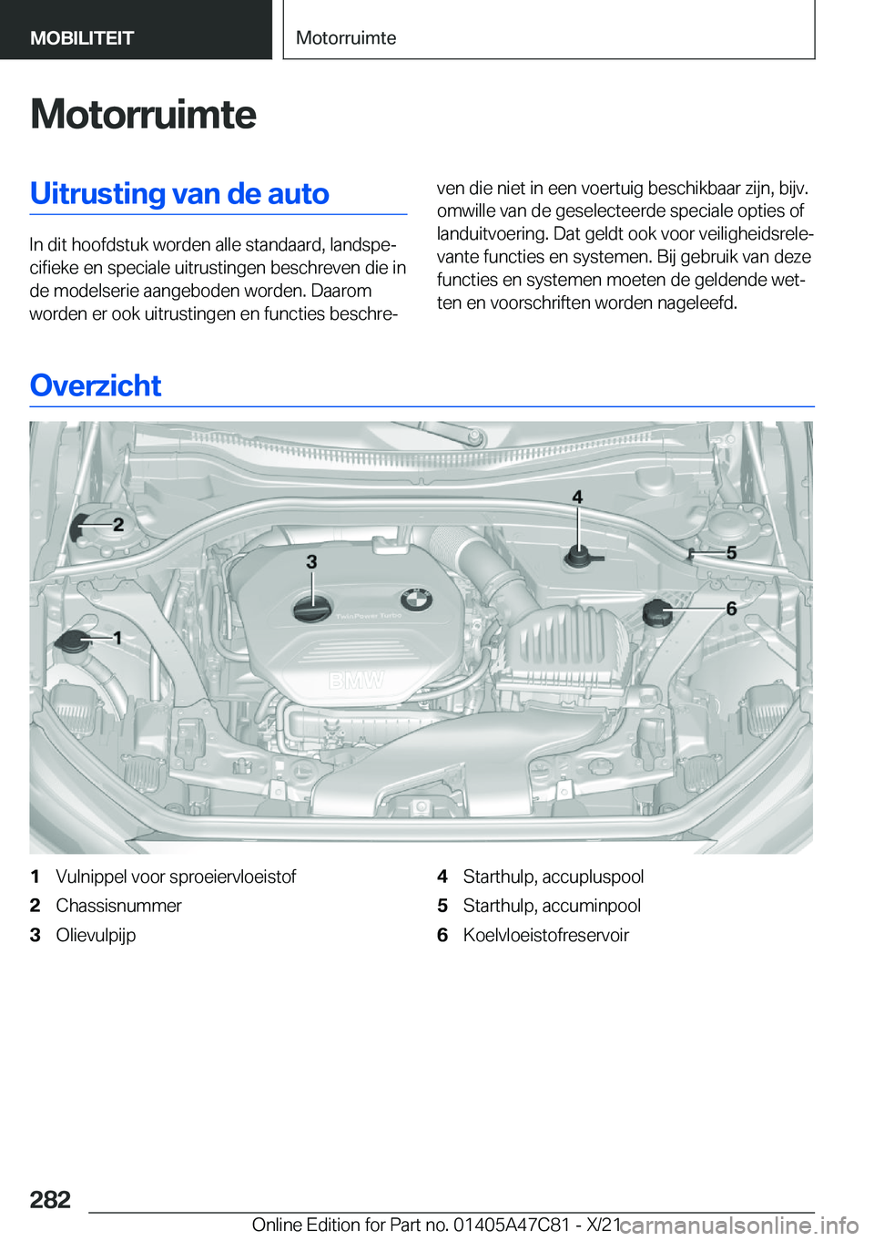 BMW X2 2022  Instructieboekjes (in Dutch) �M�o�t�o�r�r�u�i�m�t�e�U�i�t�r�u�s�t�i�n�g��v�a�n��d�e��a�u�t�o
�I�n��d�i�t��h�o�o�f�d�s�t�u�k��w�o�r�d�e�n��a�l�l�e��s�t�a�n�d�a�a�r�d�,��l�a�n�d�s�p�ej�c�i�f�i�e�k�e��e�n��s�p�e�c�i�a�l�