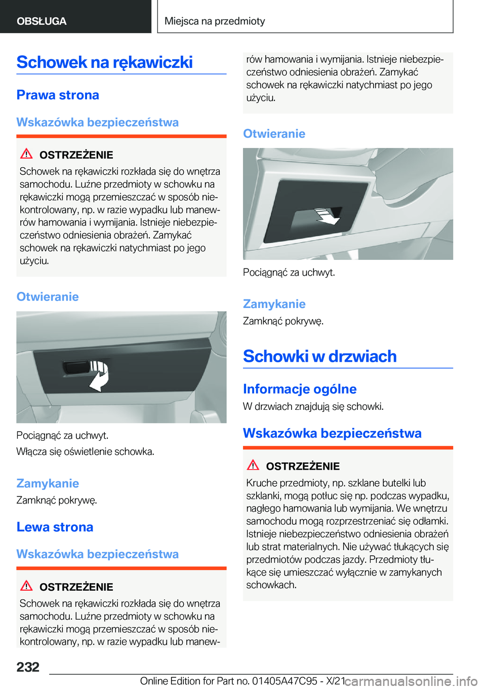BMW X2 2022  Instrukcja obsługi (in Polish) �S�c�h�o�w�e�k��n�a��r�