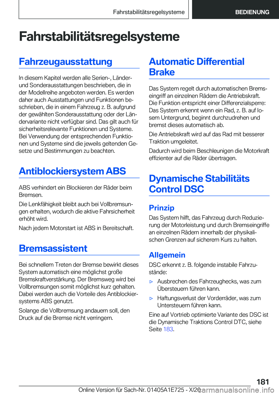 BMW X2 2021  Betriebsanleitungen (in German) �F�a�h�r�s�t�a�b�i�l�i�t�